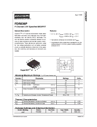Datasheet FDR836P manufacturer Fairchild