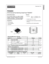 Datasheet FDS6294 manufacturer Fairchild