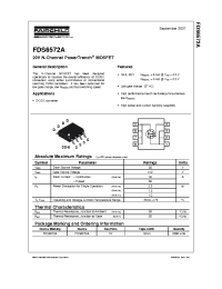Datasheet FDS6572A manufacturer Fairchild