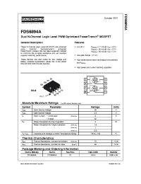 Datasheet FDS6894 manufacturer Fairchild