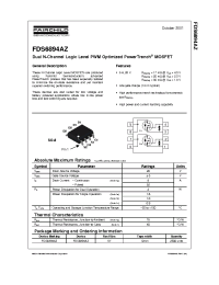 Datasheet FDS6894AZ manufacturer Fairchild