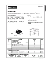 Datasheet FDS6898AZ manufacturer Fairchild