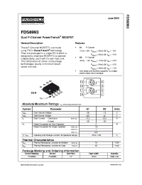 Datasheet FDS6993 manufacturer Fairchild