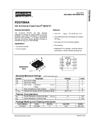 Datasheet FDS7064A manufacturer Fairchild
