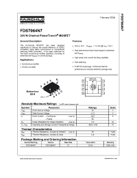 Datasheet FDS7064N7 manufacturer Fairchild