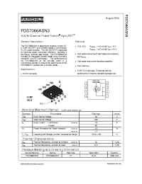 Datasheet FDS7066ASN3 manufacturer Fairchild