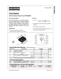 Datasheet FDS7288N3 manufacturer Fairchild