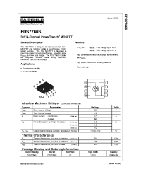 Datasheet FDS7766S manufacturer Fairchild