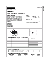 Datasheet FDS8433A manufacturer Fairchild
