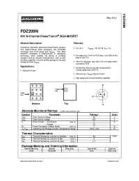 Datasheet FDZ209N manufacturer Fairchild