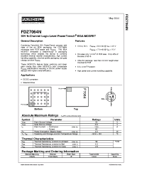 Datasheet FDZ7064N manufacturer Fairchild