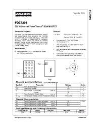 Datasheet FDZ7296 manufacturer Fairchild