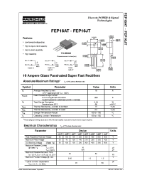 Datasheet FEP16BT manufacturer Fairchild