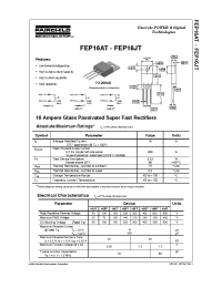 Datasheet FEP16BTD manufacturer Fairchild