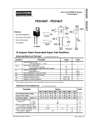 Datasheet FES16ATR manufacturer Fairchild