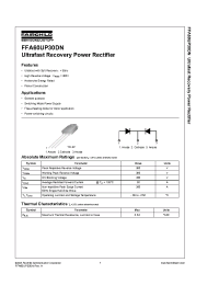 Datasheet FFA60UP30DN manufacturer Fairchild