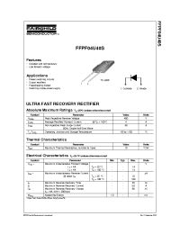 Datasheet FFPF04U40S manufacturer Fairchild
