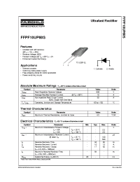 Datasheet FFPF10UP60S manufacturer Fairchild