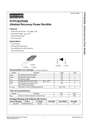 Datasheet FFPF20UP20S manufacturer Fairchild