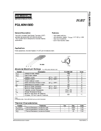 Datasheet FGL40N150 manufacturer Fairchild