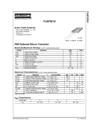 Datasheet FJAF4210 manufacturer Fairchild