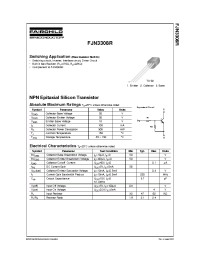 Datasheet FJN3308R manufacturer Fairchild
