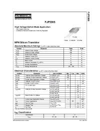 Datasheet FJP3305 manufacturer Fairchild