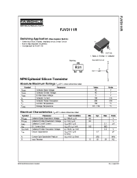 Datasheet FJV3111 manufacturer Fairchild
