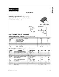 Datasheet FJV4107R manufacturer Fairchild