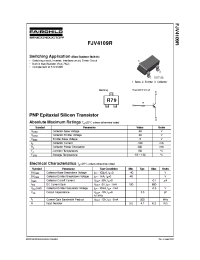 Datasheet FJV4109R manufacturer Fairchild