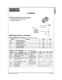 Datasheet FJX3006R manufacturer Fairchild