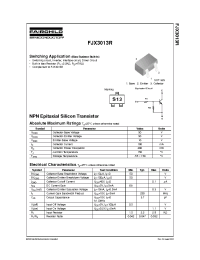 Datasheet FJX3013R manufacturer Fairchild