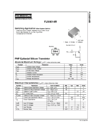 Datasheet FJX4014R manufacturer Fairchild