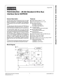 Datasheet FM24C08 manufacturer Fairchild