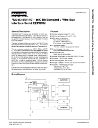 Datasheet FM24C16UL manufacturer Fairchild