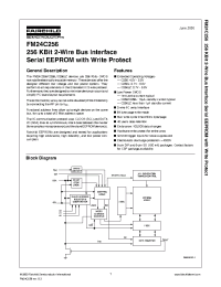 Datasheet FM24C256LEYYX manufacturer Fairchild