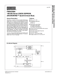 Datasheet FM93C86ALZ manufacturer Fairchild