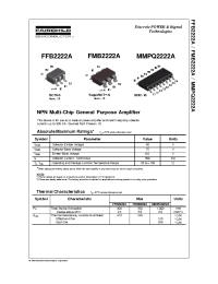 Datasheet FMB2222A manufacturer Fairchild