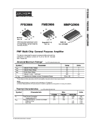 Datasheet FMB3906 manufacturer Fairchild