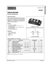 Datasheet FMG2G50US60 manufacturer Fairchild