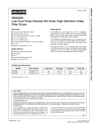Datasheet FMS6363CS manufacturer Fairchild