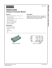 Datasheet FMS6G15US60 manufacturer Fairchild