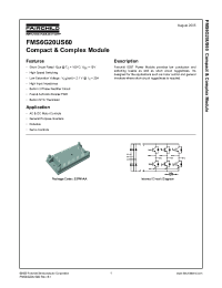 Datasheet FMS6G20US60 manufacturer Fairchild