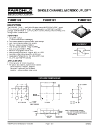 Datasheet FODB102 manufacturer Fairchild