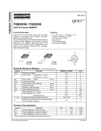 Datasheet FQ12N30 manufacturer Fairchild