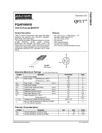 Datasheet FQAF44N10 manufacturer Fairchild