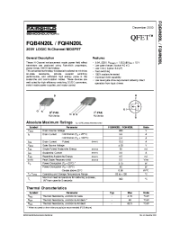 Datasheet FQB4N20L manufacturer Fairchild