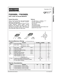 Datasheet FQD5N20L manufacturer Fairchild