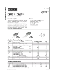 Datasheet FQD9N15 manufacturer Fairchild