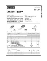 Datasheet FQI10N20L manufacturer Fairchild